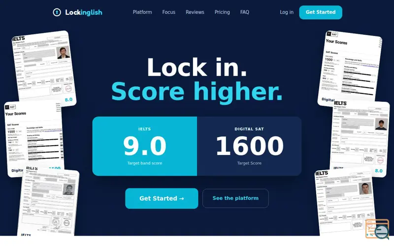 Screenshot of LockInglish - Lock in. Score higher.
