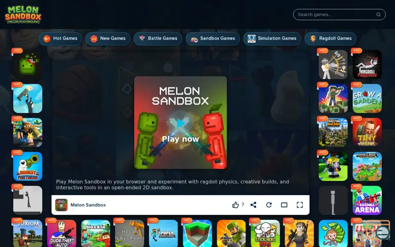 Screenshot of Melon Sandbox Game