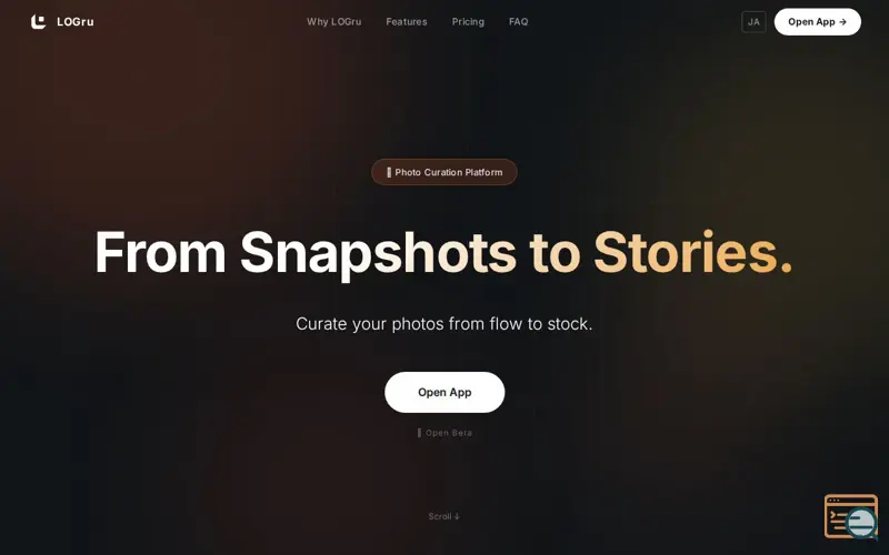 Screenshot of LOGru | Curate your life
