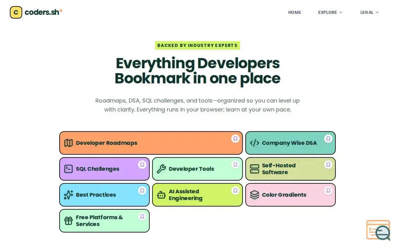 Screenshot of Coders.sh