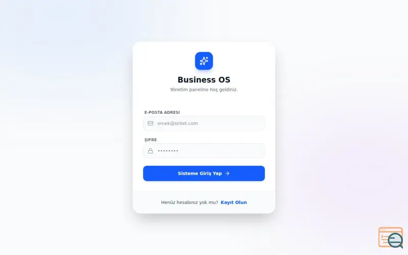 Screenshot of Business OS