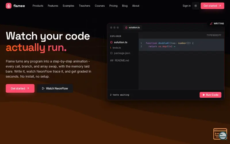 Screenshot of Flame
