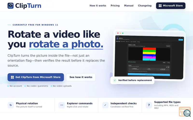 Screenshot of ClipTurn