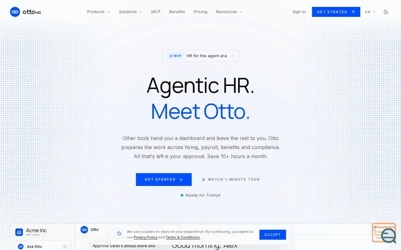 Screenshot of Otto HR