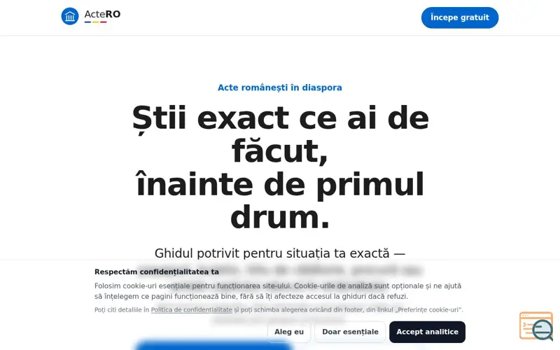 Screenshot of ActeRO