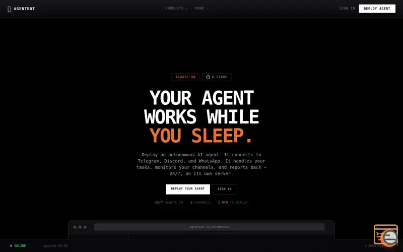 Screenshot of Agentbot