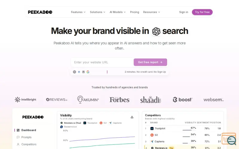 Screenshot of Peekaboo