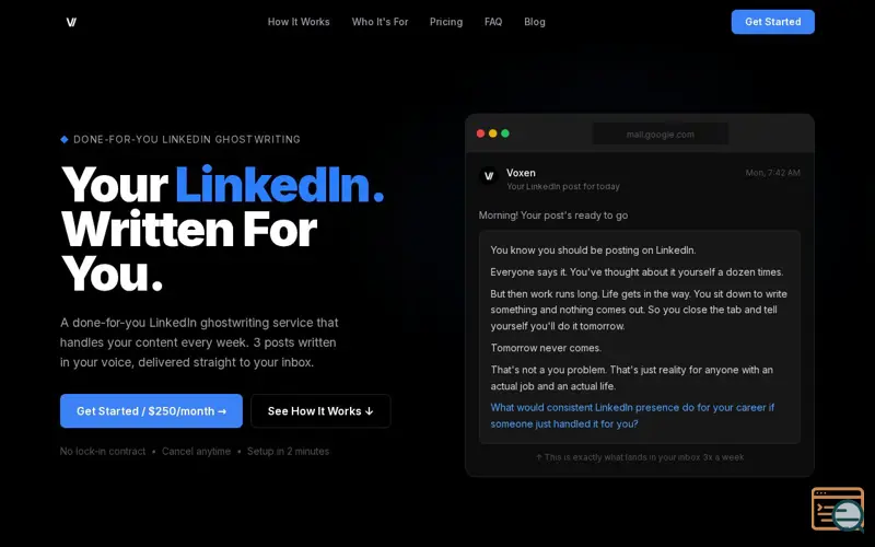 Screenshot of Voxen