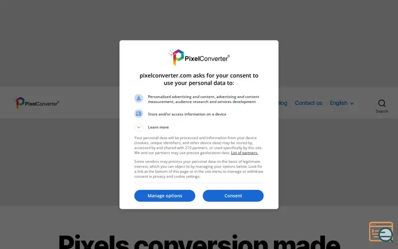 Screenshot of PixelConverter