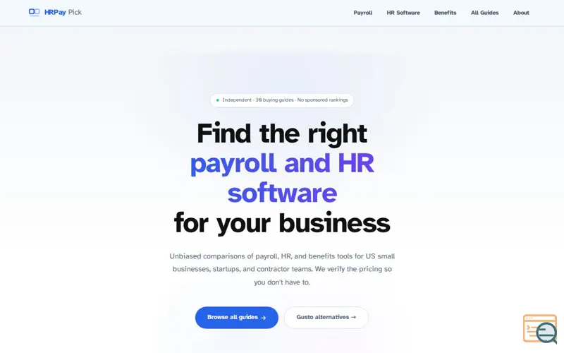 Screenshot of HRPay Pick