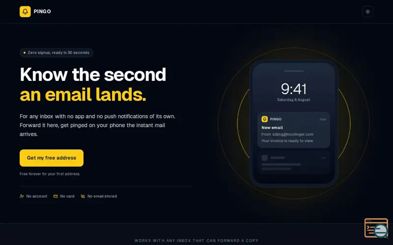 Screenshot of PINGO