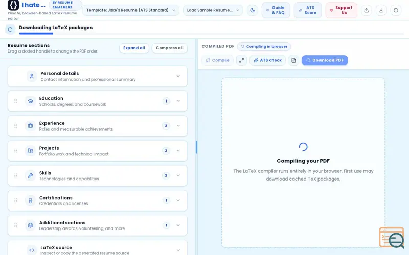 Screenshot of Ihatelatex