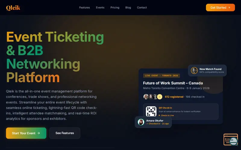 Screenshot of Qleik, a launch using Paystack