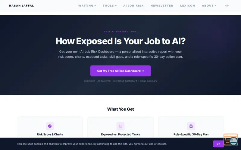 Screenshot of AI Job Risk Analyzer