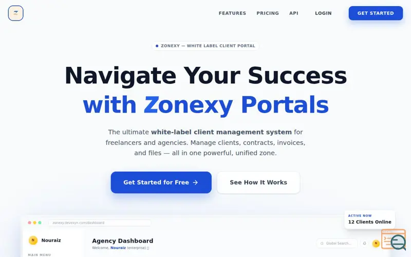 Screenshot of Zonexy
