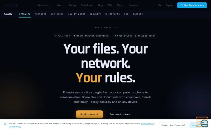 Screenshot of Privatta