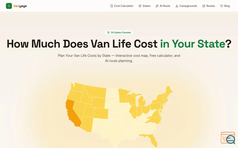 Screenshot of Vanyage