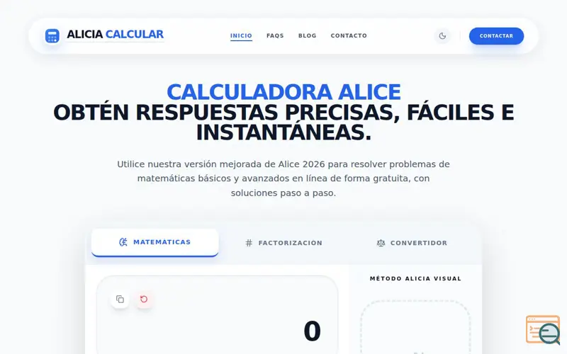 Screenshot of Matemáticas Avanzadas
