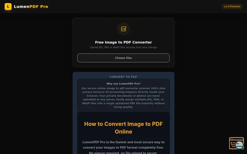 Screenshot of LumenPDF Pro