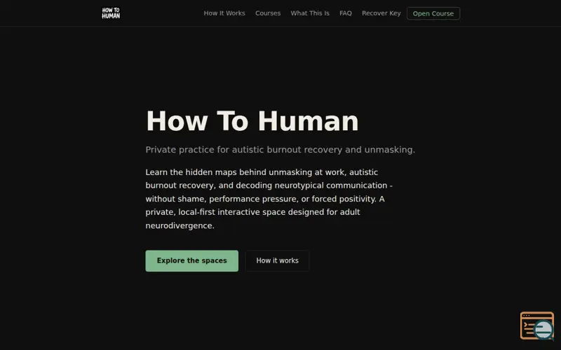 Screenshot of How To Human