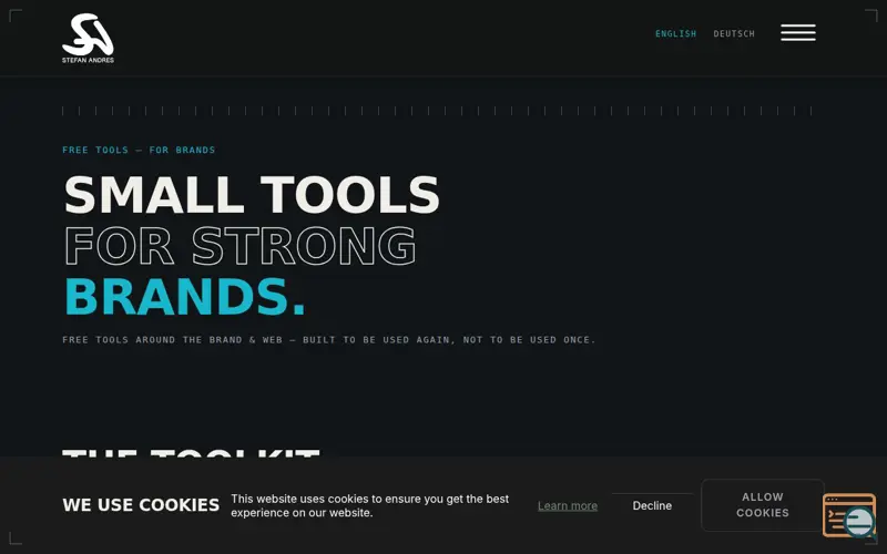 Screenshot of Stefan Andres Tools