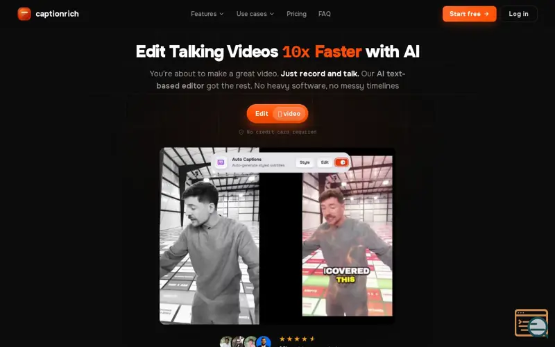 Screenshot of Captionrich