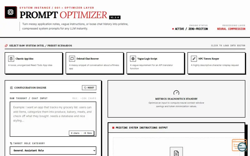 Screenshot of Prompt-optimizer 