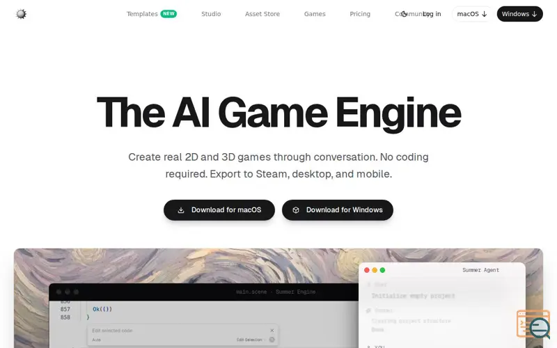 Screenshot of Summer Engine