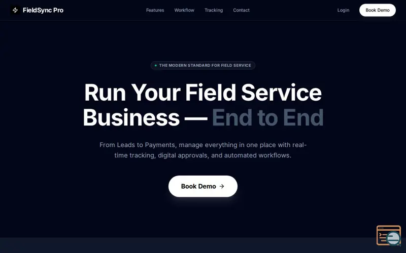 Screenshot of Field Service