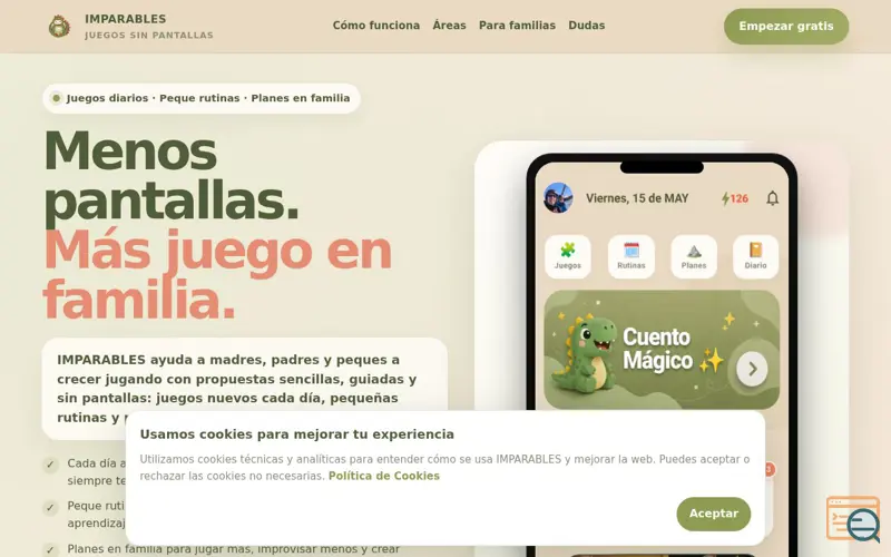 Screenshot of IMPARABLES