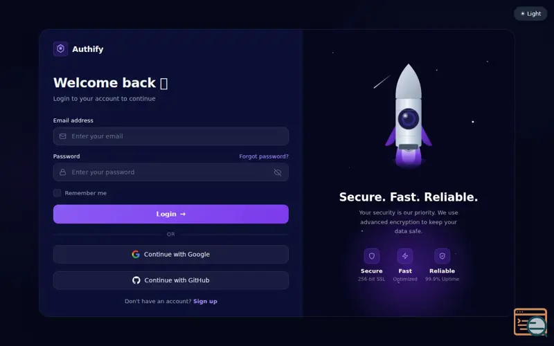 Screenshot of Authify