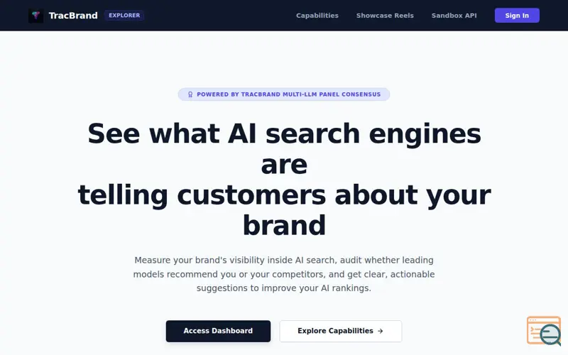 Screenshot of what AI tells customers about your brand
