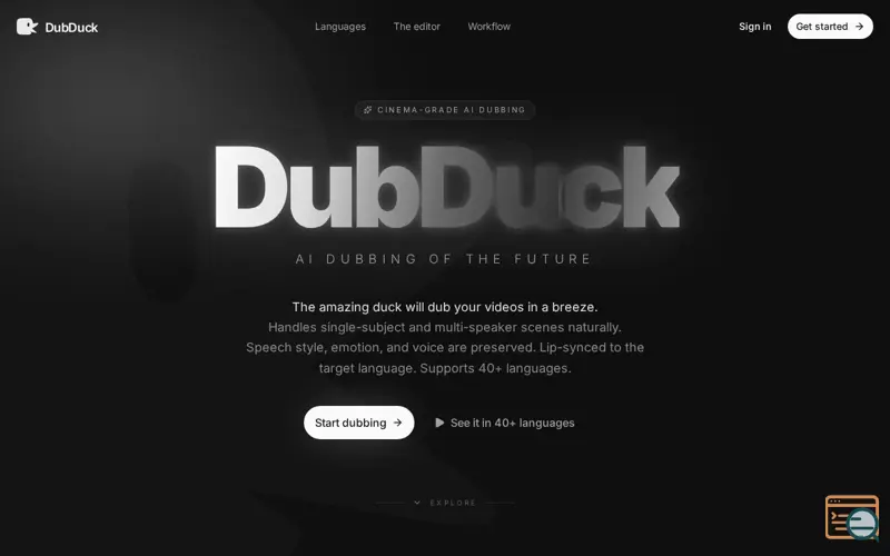 Screenshot of DubDuck