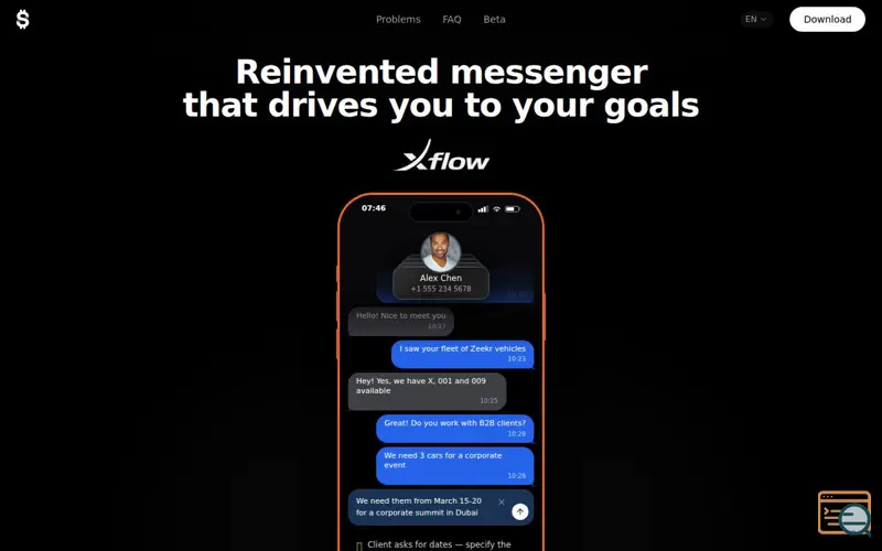 Screenshot of xflow