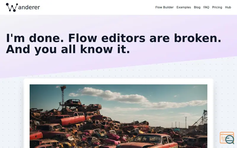 Screenshot of Wanderer-flow