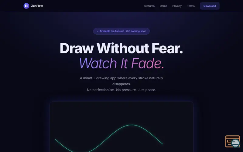 Screenshot of ZenFlow: Draw Without Fear