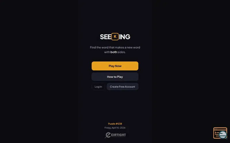 Screenshot of SEEKING, a launch using ClouDNS Email