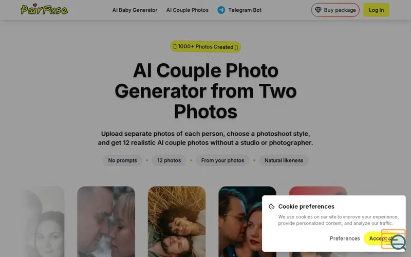 Screenshot of Couple Photo Merger: get 