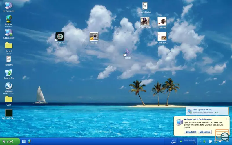 Screenshot of Public Desktop