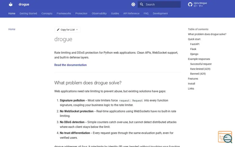 Screenshot of Drogue