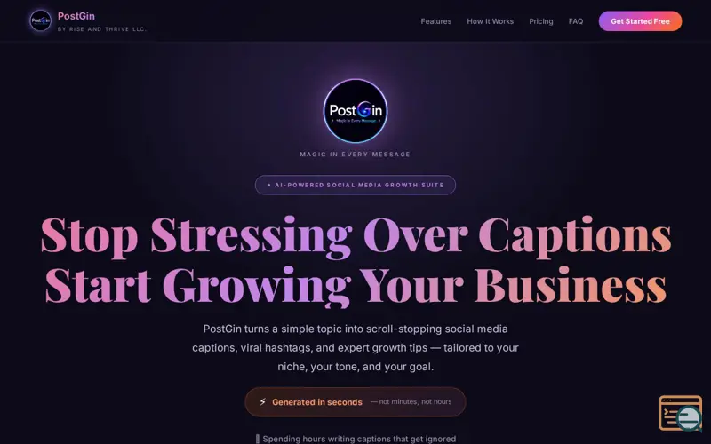 Screenshot of PostGin