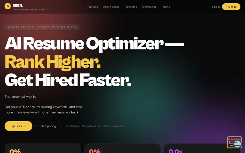 Screenshot of SEEN
