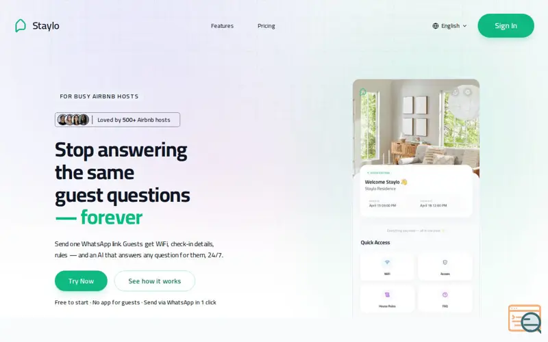 Screenshot of Staylo