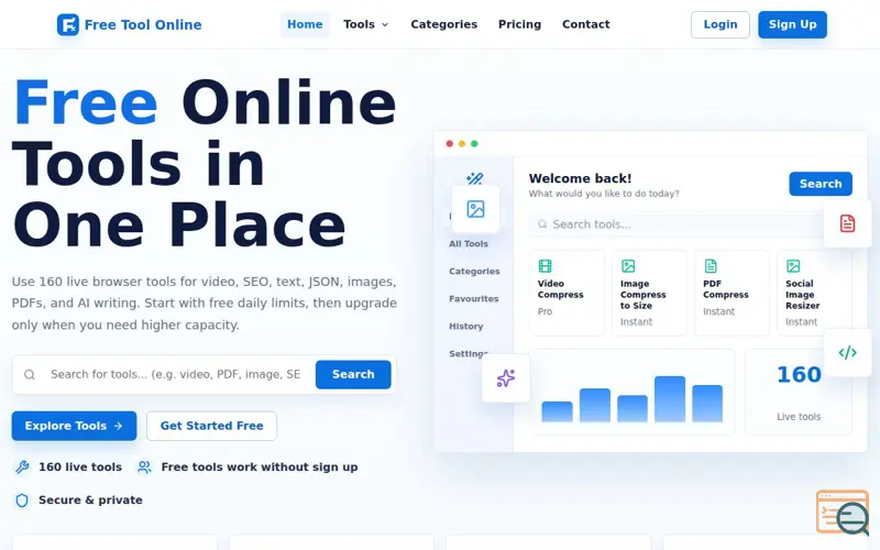 Screenshot of Free Tool Online