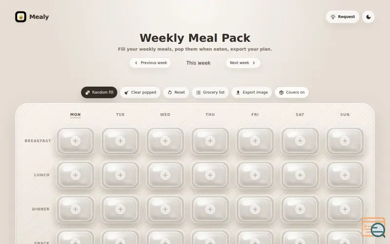 Screenshot of Mealy