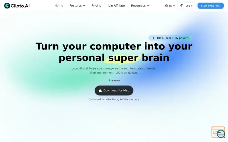 Screenshot of Clipto.AI