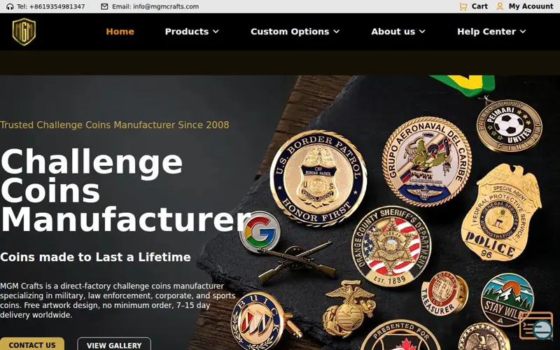 Screenshot of MGM Crafts