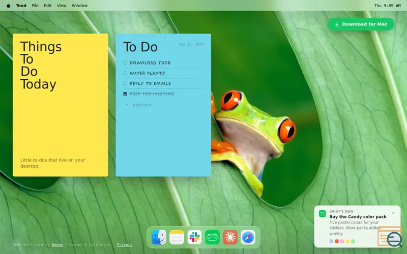 Screenshot of Tood