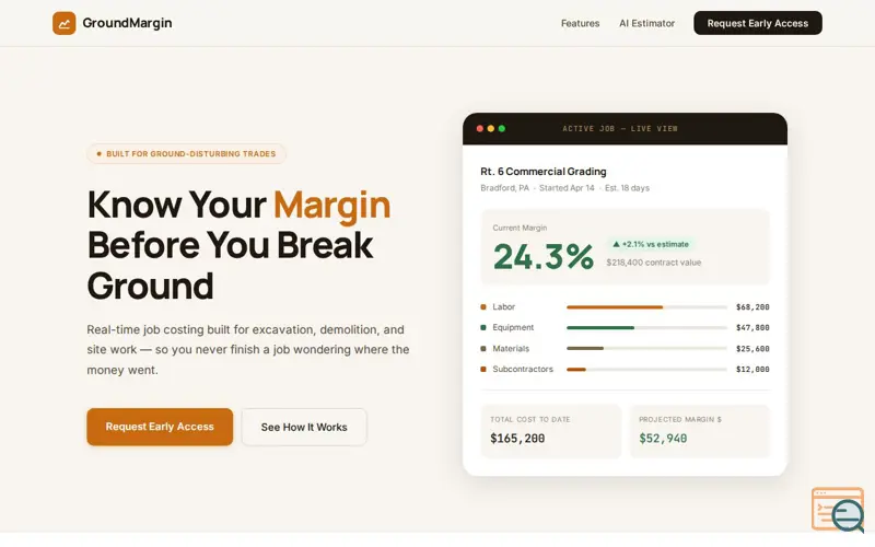 Screenshot of GroundMargin