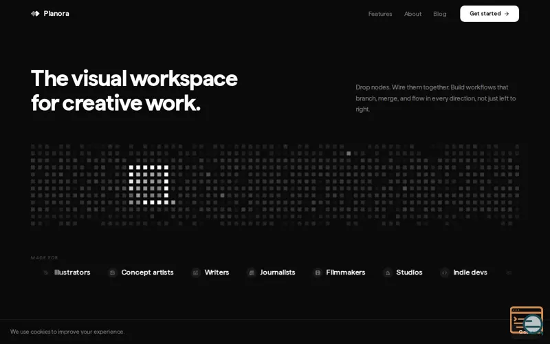 Screenshot of Planora, a launch using Ko-fi
